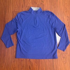 Coolibar Sonora Quarter Zip Mens XL Blue UPF 50